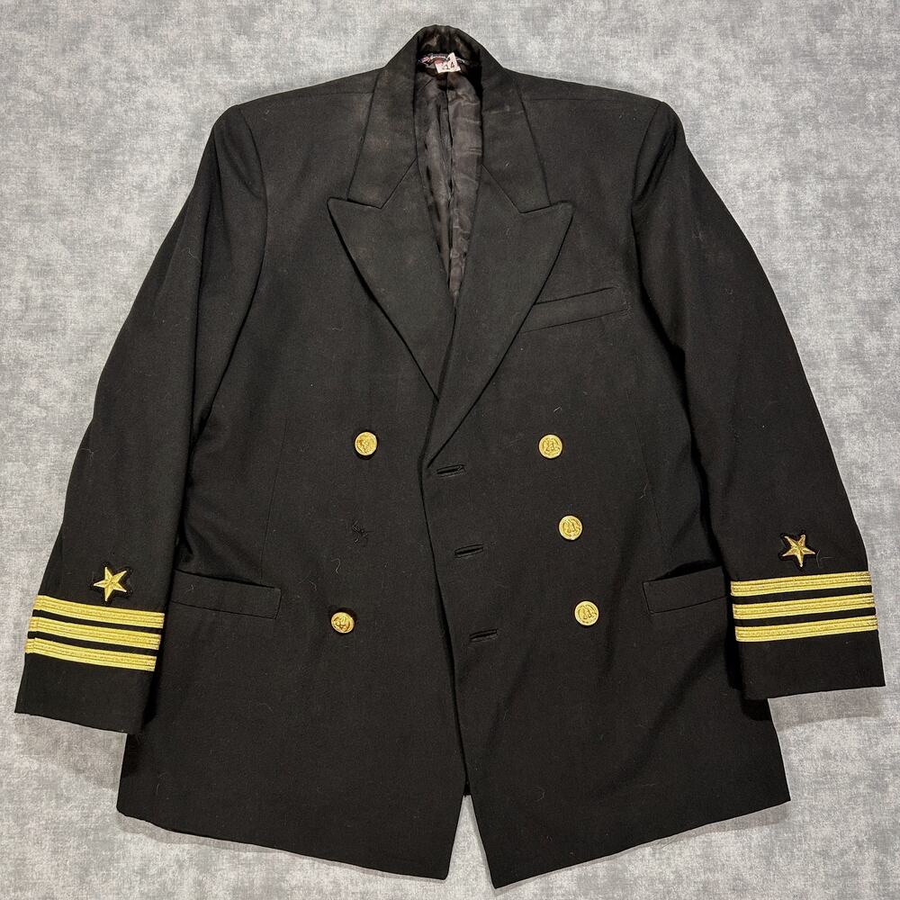Vintage 90s US Navy Captain Mess Dress Jacket Patriot Weintraub Bros USA 40R